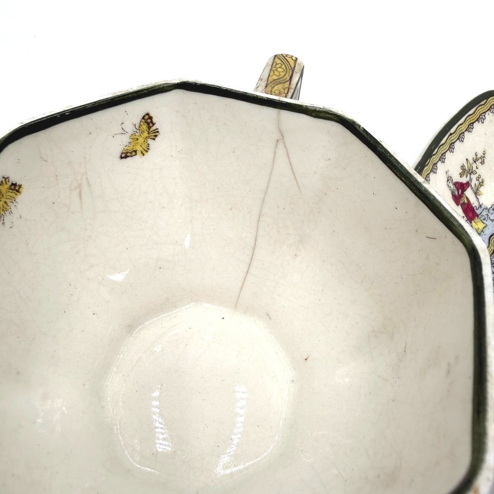 Rare Vintage Royal Doulton Mandarin Teacup Saucer‎ Plate Set 1920s - Picture 5 of 6